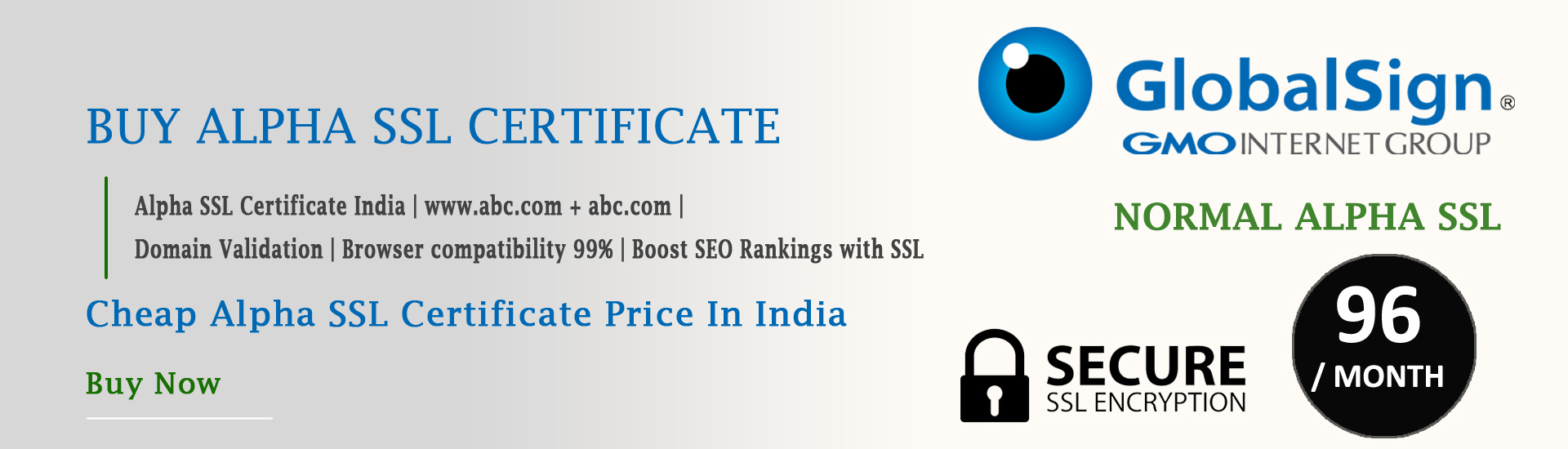 buy alpha SSL certificate